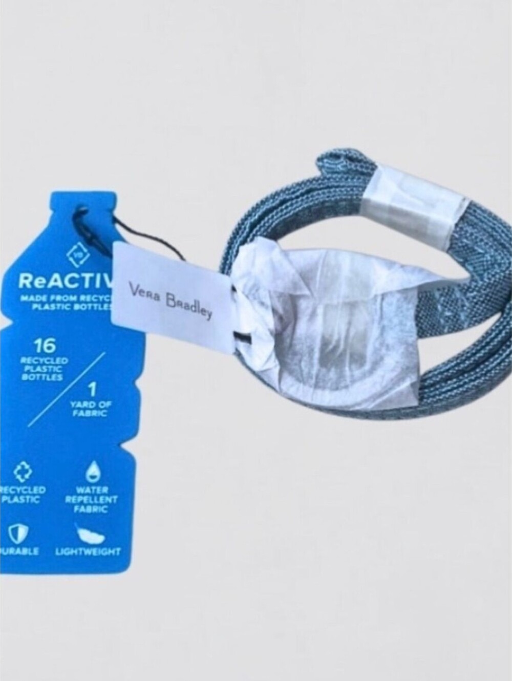 Vera Bradley ReActive Lanyard Navy Mint Heather New With Tags